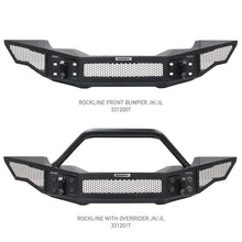 Load image into Gallery viewer, Go Rhino GOR331200T Go Rhino 07-20 Jeep Wrangler JL/JLU/JK/JKU/Gladiator JT Rockline Full Width Bumper