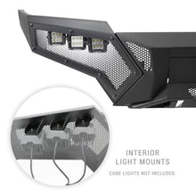 Load image into Gallery viewer, Go Rhino GOR343891T Go Rhino 16-21 Tacoma Element Front Bumper w/ Power Actuated Hide-away Light Bar Mount Tex Black