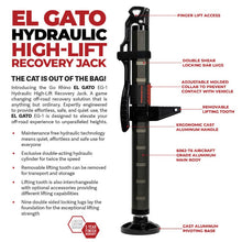 Load image into Gallery viewer, Go Rhino GORXG-RJ50010B Go Rhino Xventure Gear EG1 El Gato Hydraulic Jack - Graphite
