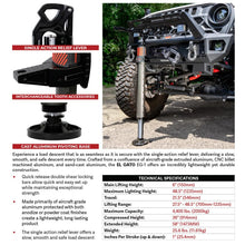 Load image into Gallery viewer, Go Rhino GORXG-RJ50010B Go Rhino Xventure Gear EG1 El Gato Hydraulic Jack - Graphite