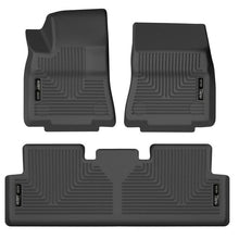 Load image into Gallery viewer, Husky Liners HSL95211 Husky Liners 20-22 Tesla Y WeatherBeater Front & 2nd Seat Floor Liner - Blk