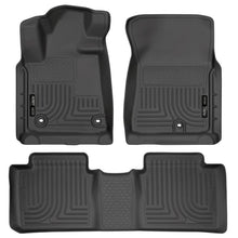 Load image into Gallery viewer, Husky Liners HSL99561 Husky Liners 2014 Toyota Tundra Double Cab Pickup WeatherBeater Black Front & 2nd Seat Floor Liners
