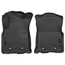 Load image into Gallery viewer, Husky Liners HSL13971 Husky Liners 2018 Toyota Tacoma Double Cab WeatherBeater Black Front Floor Liners