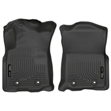Load image into Gallery viewer, Husky Liners HSL13971 Husky Liners 2018 Toyota Tacoma Double Cab WeatherBeater Black Front Floor Liners