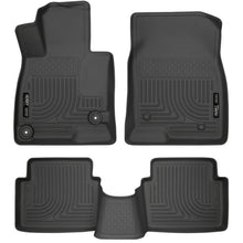 Load image into Gallery viewer, Husky Liners HSL98651 Husky Liners WeatherBeater 14 Mazda 3 Hatch&Sedan Front & Second Row Black Floor Liners