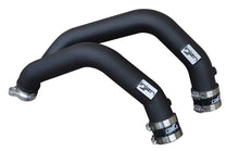 Load image into Gallery viewer, Injen INJSES1116ICPWB Injen 15-16 BMW M3(F80)/M4 (F82/83) 3.0L L6 Twin Turbo 2PC Aluminum Int. Charge Pipe - Wrinkle Black