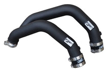 Load image into Gallery viewer, Injen INJSES1116ICPWB Injen 15-16 BMW M3(F80)/M4 (F82/83) 3.0L L6 Twin Turbo 2PC Aluminum Int. Charge Pipe - Wrinkle Black