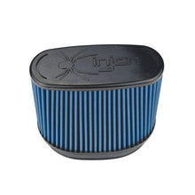 Load image into Gallery viewer, Injen INJX-1129-BR Injen 8-Layer Oiled Cotton Gauze Air Filter/ Oval ID Oval Base/5.55in Media HT/7in x 2.75in Oval Top