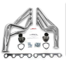 Load image into Gallery viewer, JBA JBA6613SJS JBA 65-73 Ford Mustang 260-302/71-73 Ford 260-351W SBF 1-5/8in Primary Silver Ctd Long Tube Header