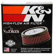 Load image into Gallery viewer, K&N Engineering KNNHD-1614 K&N Replacement Unique Air Filter 6.625in L x 4.75in W x 1.625in H with 1 Flange for Harley Davidson