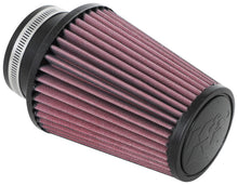 Load image into Gallery viewer, K&N Engineering KNNRU-1039 K&N Universal Clamp-On Air Filter 3in Flange ID x 5in Base OD x 3.5in Top OD x 6in Height