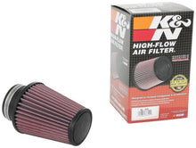 Load image into Gallery viewer, K&N Engineering KNNRU-1039 K&N Universal Clamp-On Air Filter 3in Flange ID x 5in Base OD x 3.5in Top OD x 6in Height