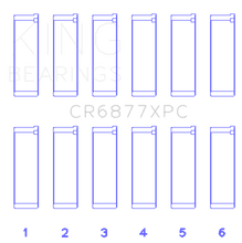 Load image into Gallery viewer, King Engine Bearings KINGCR6877XPCSTDX King BMW S54B32 3.2L Coated Performance Rod Bearing Set of 6 (Size STDX)