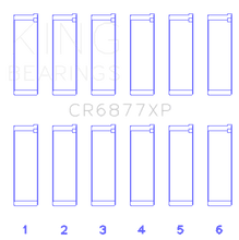 Load image into Gallery viewer, King Engine Bearings KINGCR6877XP King BMW S54B32 3.2L Performance Rod Bearing Set - Size STD