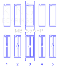 Load image into Gallery viewer, King Engine Bearings KINGMB555HP010 King Engine Bearings Chrysler 350/361/383/403 Main Bearing Set