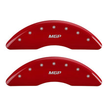 Load image into Gallery viewer, MGP MGP14008SMGPRD MGP 4 Caliper Covers Engraved Front & Rear MGP Red finish silver ch