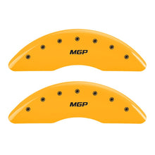 Load image into Gallery viewer, MGP MGP14008SMGPYL MGP 4 Caliper Covers Engraved Front & Rear MGP Yellow finish black ch