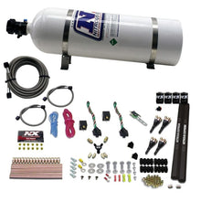 Load image into Gallery viewer, Nitrous Express NEX90094-15 Nitrous Express 4 Cyl SX2 Nozzle Nitrous Kit (100-300HP x 2) w/15lb Bottle
