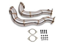 Load image into Gallery viewer, VRSF 10902014 VRSF 3″ Stainless Steel Race Downpipes N54 07-11 BMW 335Xi E90/E92