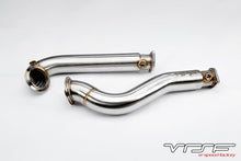 Load image into Gallery viewer, VRSF 3″ Stainless Steel Race Downpipes 2008 – 2010 BMW 535i & 535xi E60 N54 Exhaust VRSF RWD Brushed
