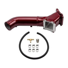 Load image into Gallery viewer, Wehrli wcfWCF100615-CR Wehrli 01-04 Chevrolet Duramax LB7 S300/S400 Single Turbo 3in Y-Bridge Kit - Candy Red