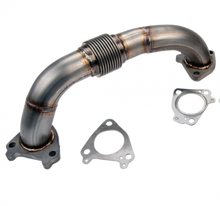 Load image into Gallery viewer, Wehrli wcfWCF100652 Wehrli 01-16 Chevrolet 6.6L Duramax 2in Stainless Driver Side Up Pipe w/Gaskets (Single/Twin Turbo)