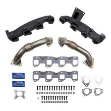 Load image into Gallery viewer, Wehrli wcfWCF100226 Wehrli 17-24 Chevrolet Duramax Billet Exhaust Manifold & Stainless Up Pipe Kit w/ Gaskets & Hardware