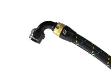 Load image into Gallery viewer, GReddy AN04 90 DEGREE HOSE END SWIVEL BLACK/GOLD ANODIZED | 12800490
