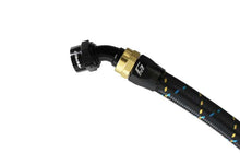 Load image into Gallery viewer, GReddy AN06 45 DEGREE HOSE END SWIVEL BLACK/GOLD ANODIZED | 12800645
