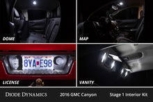 Load image into Gallery viewer, Diode Dynamics 15-22 GMC Canyon Interior LED Kit Cool White Stage 1 Dash &amp; Interior Trim Diode Dynamics   
