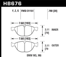 Load image into Gallery viewer, Hawk 06-10 BMW M5/M6 Perf Ceramic Street Front Brake Pads Brake Pads - Performance Hawk Performance   
