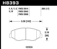 Hawk 12-15 Honda Civic Si / 03-14 Honda Accord Sedan/Coupe DTC-70 Race Front Brake Pads Brake Pads - Racing Hawk Performance   