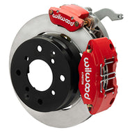 Wilwood 70-76 Porsche 914 Rear Powerlite Brake Kit Plain Face - Red Wilwood