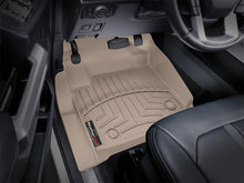 Load image into Gallery viewer, WeatherTech 2017 Ford Super Duty (Super Cab / Crew Cab) Front FloorLiners - Tan | 4510121

