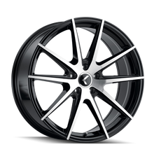 Load image into Gallery viewer, Kraze KR193 Turismo 17x8 / 5x108 BP / 38mm Offset / 63.5mm Hub Gloss Black Wheel | KR193-7831GB38
