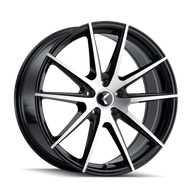 Kraze KR193 Turismo 17x8 / 5x108 BP / 38mm Offset / 63.5mm Hub Gloss Black Wheel | KR193-7831GB38