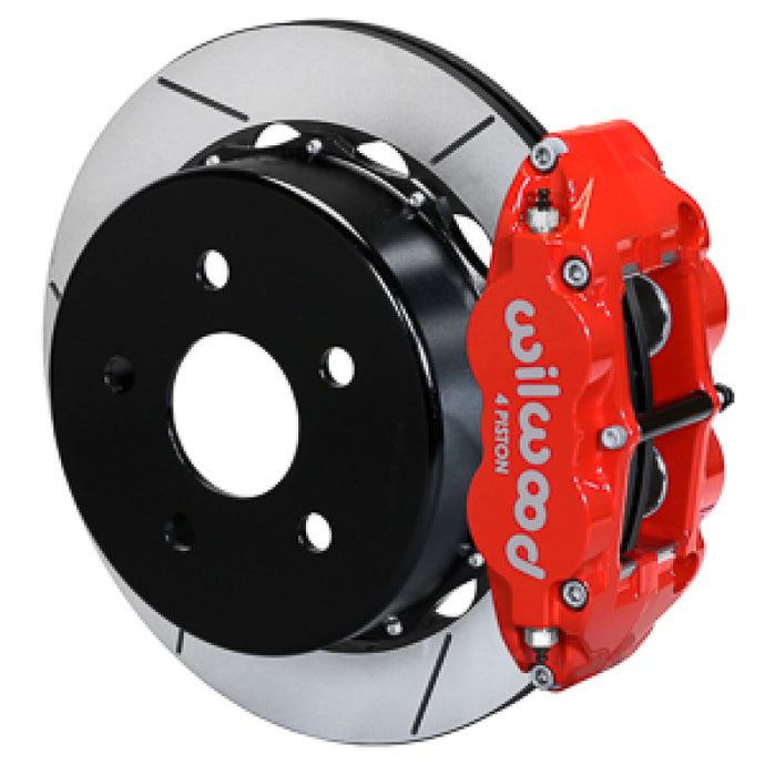Wilwood 20-21 Jeep Gladiator Narrow Superlite 4R Rear Brake Kit Slotted 13.50in Rotor w/Lines - Red Wilwood