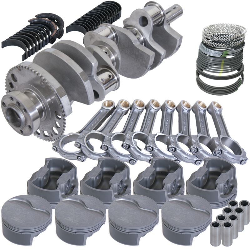 Eagle Chevy LS3 4.000in Crank 58 Tth Rlctor 6.125in I-Beam Rods 4.030in Pistons Rotating Assembly Eagle