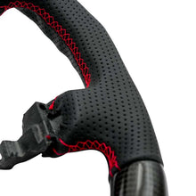 Load image into Gallery viewer, NRG 12-23 Toyota Tacoma OEM Plus Carbon Fiber Steering Wheel w/ Red Stitch &amp; Red Center Mark | RST-TA3-CRD
