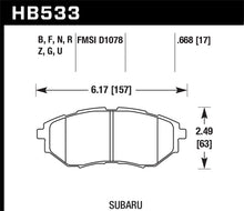 Load image into Gallery viewer, Hawk 05-08 LGT D1078 HPS Street Front Brake Pads Brake Pads - Performance Hawk Performance   
