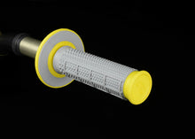 Load image into Gallery viewer, Renthal MX Dual Compound Grips Tapered 1/2 Waffle - Grey/ Yellow Misc Powersports Renthal
