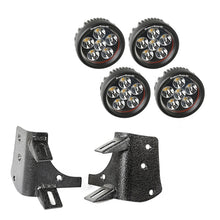 Load image into Gallery viewer, Rugged Ridge 97-06 Jeep Wrangler TJ/LJ 3.5in Round Dual A-Pillar LED Kit Rugged Ridge
