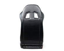 Load image into Gallery viewer, NRG Reclinable Racing Seats (Pair) Black Leather w/NRG Logo Red Stitch | RSC-208-1L/R
