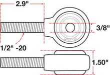 Load image into Gallery viewer, SPC Performance XAXIS Rod End Ball Joint Ball Joints SPC Performance
