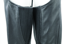 Load image into Gallery viewer, Kuryakyn Leather By River Road Sierra Leather Chaps Black Womens - Small Pants Kuryakyn
