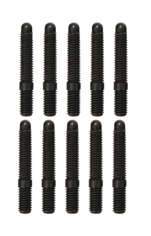 Moroso M6-1.00 x 38mm Black Oxide Bullet Nose Stud Kit - 10 Pack Moroso