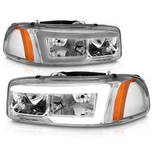 Load image into Gallery viewer, Raxiom 99-06 Chevrolet Sierra 1500 Axial Series LED DRL Headlights- Chrome Housing- Clear Lens | S523543

