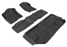 Load image into Gallery viewer, 3D MAXpider 2007-2014 Chevrolet Suburban Kagu 1st &amp; 2nd &amp; 3rd Row Floormats - Black | L1CH04601509
