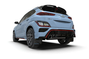 Rally Armor 2022 Hyundai Kona N Black UR Mud Flap w/ Grey Logo Mud Flaps Rally Armor   