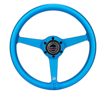 Load image into Gallery viewer, NRG Aluminum Steering Wheel 330mm - Heritage Solid Spoke - Ergonomic Grip - Anadized Blue | RST-071-BL
